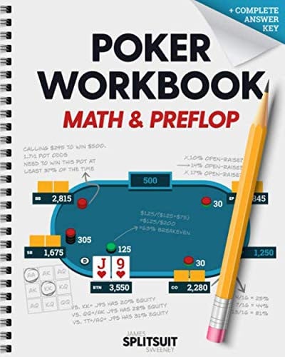 Cover of Poker Workbook: Math and Preflop Learn and Practice +EV Skills Between Sessions