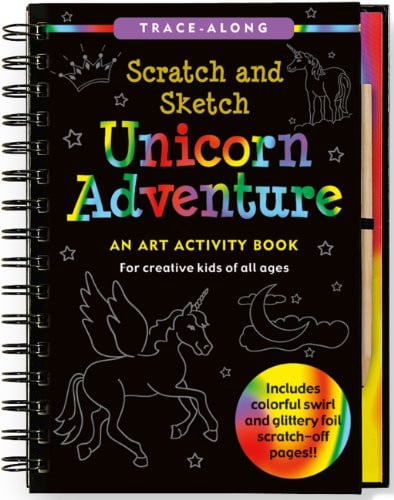 Cover of Scratch & Sketch Unicorn Adventure: An Art Activity Book for Creative Kids of All Ages [With Pens/Pencils]