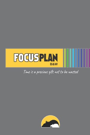 Cover of FOCUS PLAN English 3 Months B&W - The One Year Agenda to Keep Your Focus on Your Goals: Time Is a Precious Gift Not to Be Wasted (Italian Edition)