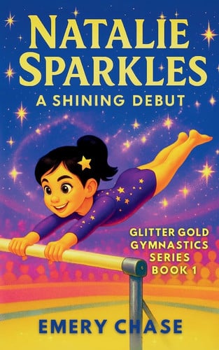 Cover of Natalie Sparkles: A Shining Debut: Glitter Gold Gymnastics Series – Book 1