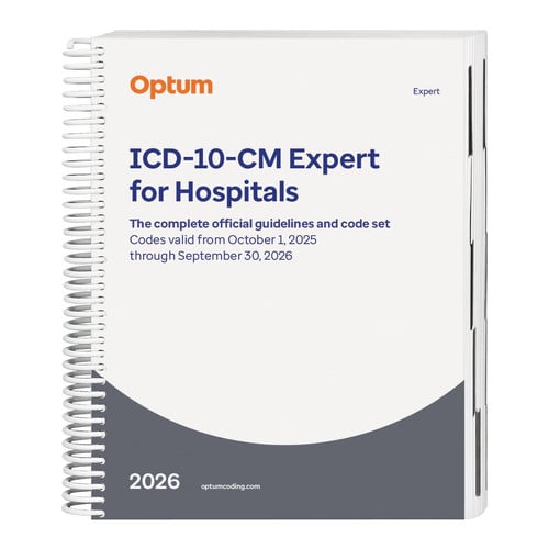 Cover of 2026 ICD-10-CM Expert for Hospitals - (Spiral) With Guidelines