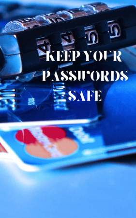Cover of KEEP YOUR PASSWORDS SAFE: Great Notebook That You Can Add the Username and Password .5×8 Inh(12.7×20.32 Cm).90 pages.White Paper Whit No Bleed