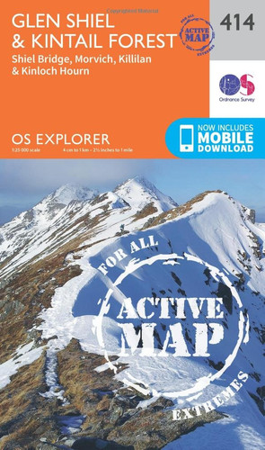 Cover of EXP ACT 414 Glen Shiel & Kintail Forest