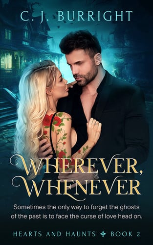 Cover of Wherever, Whenever (Hearts and Haunts, #2)