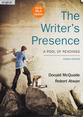 Cover of The Writer's Presence -- Eighth Edition