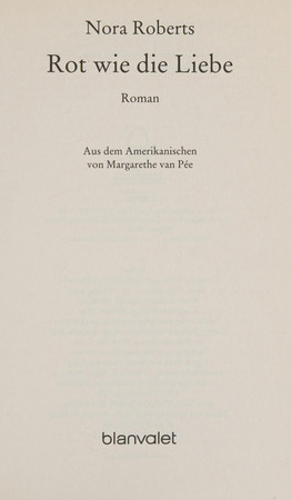 Cover of Rot wie die Liebe