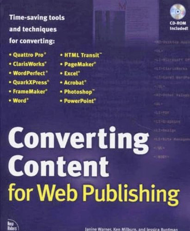 Cover of Converting content forWeb publishing