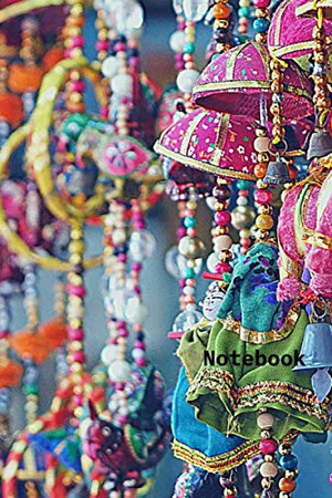 Cover of Notebook: Lined Notebook/Diary/Journal in the Colors of Saree/sari, Raksha Bandhan, India, 6*9 Inches, 15,24 * 22,86 Cm, to Take Notes