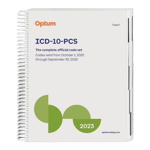 Cover of ICD-10-PCS The Complete Official Code Set: Codes Valid From October 1, 2022 Through September 30, 2023