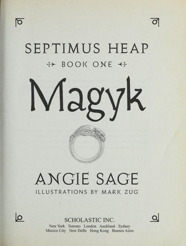 Cover of Magyk (Septimus Heap, Book 1)