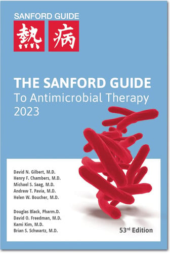 Cover of The Sanford Guide to Antimicrobial Therapy