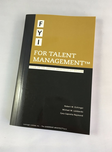Cover of FYI for Talent Management The Talent Development Handbook