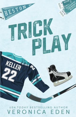 Cover of Trick Play: A Fake Dating Hockey Romance (Heston U Hotshots)