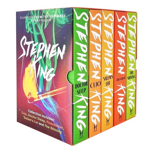 Cover of Stephen King 5 Books Collection Box Set (Cujo, 'Salem's Lot, The Shining, Doctor Sleep, Fire Starter)