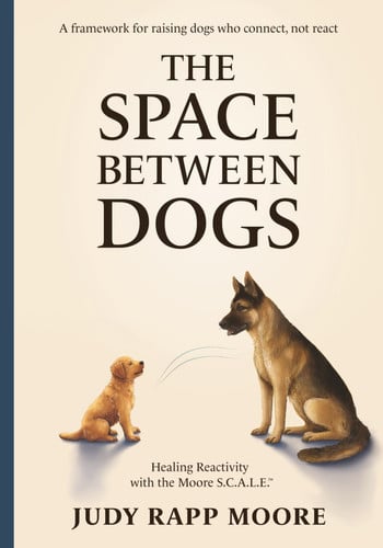 Cover of The Space Between Dogs: Healing Reactivity With the Moore S.C.A.L.E.™