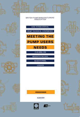 Cover of Meeting the Pump Users Needs