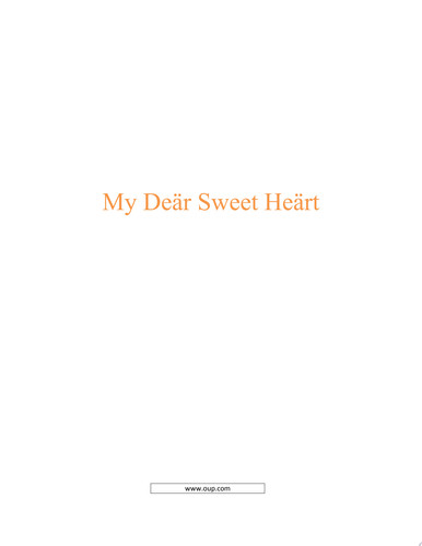 Cover of My Dear Sweet Heart