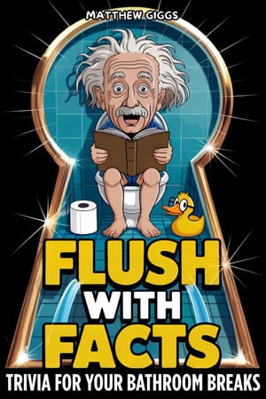 Cover of Flush With Facts: The Ultimate Funny Bathroom Book With Fun Facts, Toilet Trivia & Potty Humor | Perfect Gag Gift on the Throne