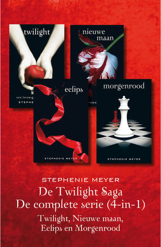 Cover of De Twilight Saga - De Complete Serie (4-in-1): Twilight, Nieuwe Maan, Eclips En Morgenrood