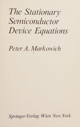 Cover of The Stationary Semiconductor Device Equations