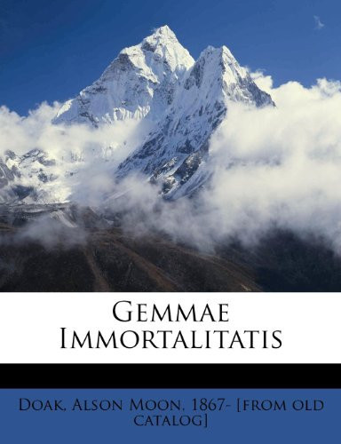 Cover of Gemmae Immortalitatis