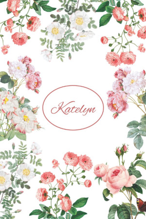 Cover of Katelyn: Lined Notebook With Personalized Name Katelyn: 6x9 120 Pages - Personalized Name Gift, School Gifts, Gift for Katelyn (art-1): Katelyn: Lined ... - Personalized Name Gift, School Gift Katelyn