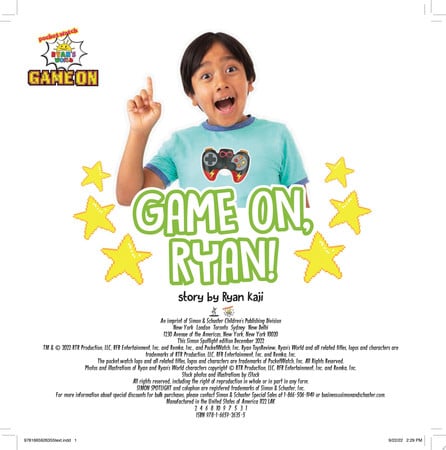 Cover of Game On, Ryan!