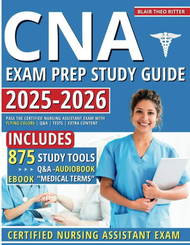 Cover of CNA Study Guide Exam Test Prep Pass the Certified Nursing Assistant Exam With Flying Colors!