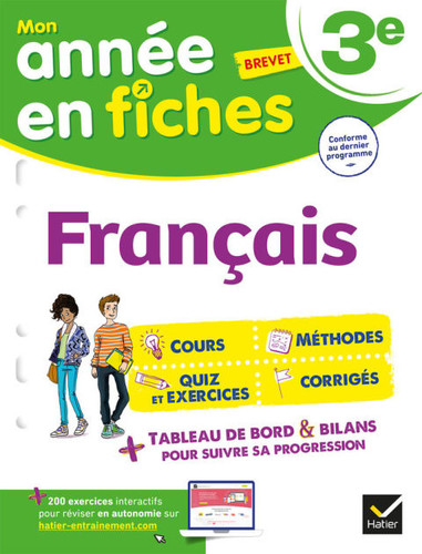 Cover of Français 3e (fiches De Révision & Exercices)