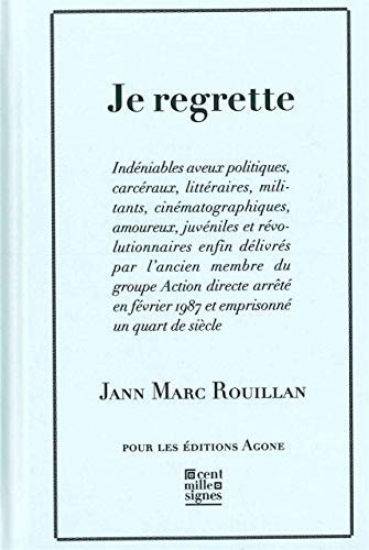 Cover of Je Regrette