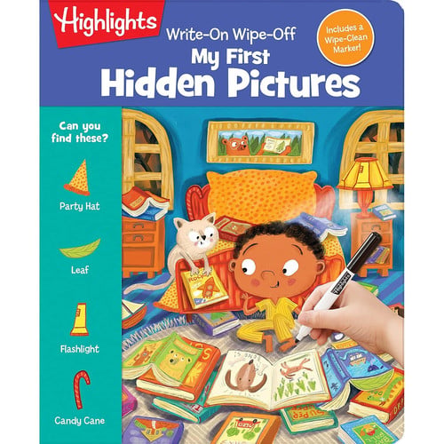 Cover of Write-On Wipe-Off My First Hidden Pictures Find Hidden Objects, Trace the ABCs and Wipe Clean, Dy Erase Activity Book for Kids 3-6