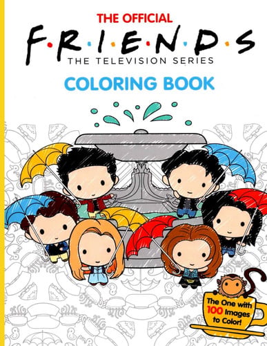 Cover of The Official Friends Coloring Book: The One With 100 Images to Color!