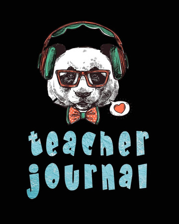Cover of Teacher Journal A Ruled Notebook Composition Book for Teachers With Modern Dictionary Thank You End of Year Gifts for an Awesome Teacher Your Super Power Record Funny Memory