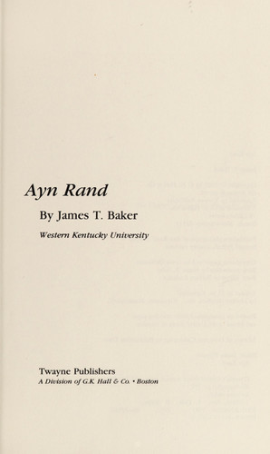 Cover of Ayn Rand
